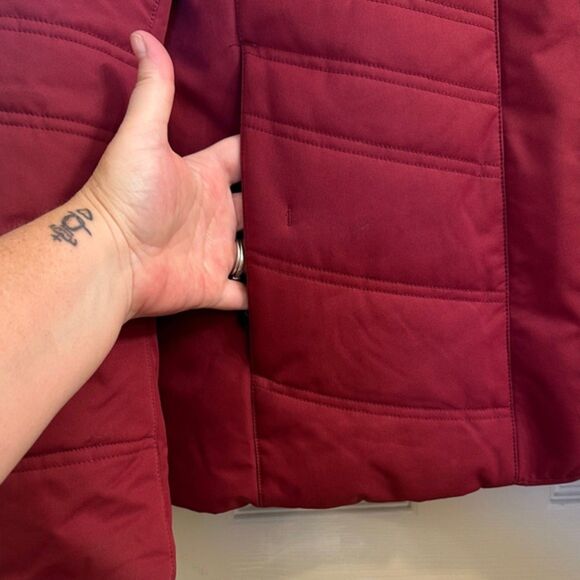 Obermeyer Womens Tuscany II Jacket Fur Trimmed Zip Up Size 8 Pockets Ski Snow - Picture 5 of 16